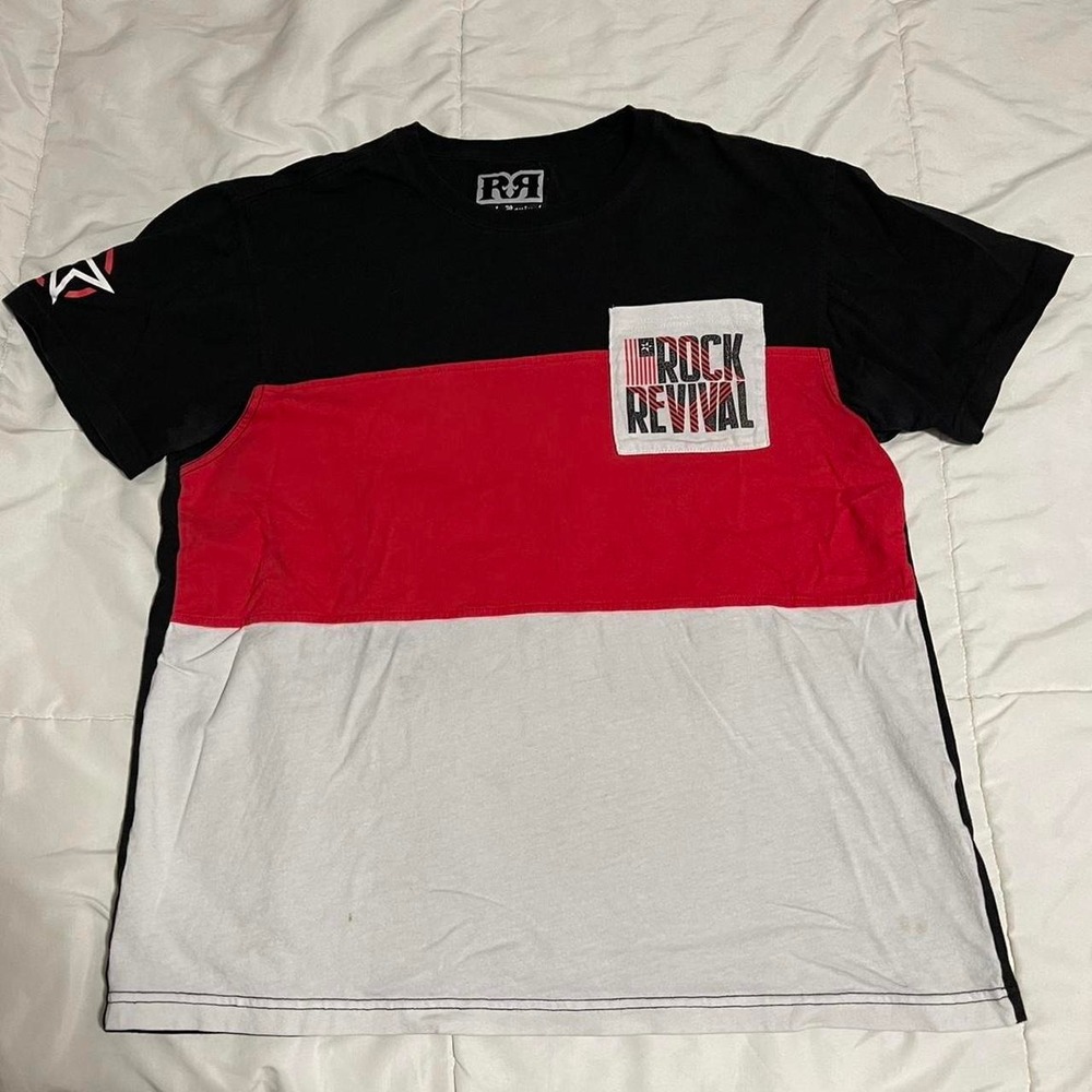 Rock‎ Revival black and red graphic tee L